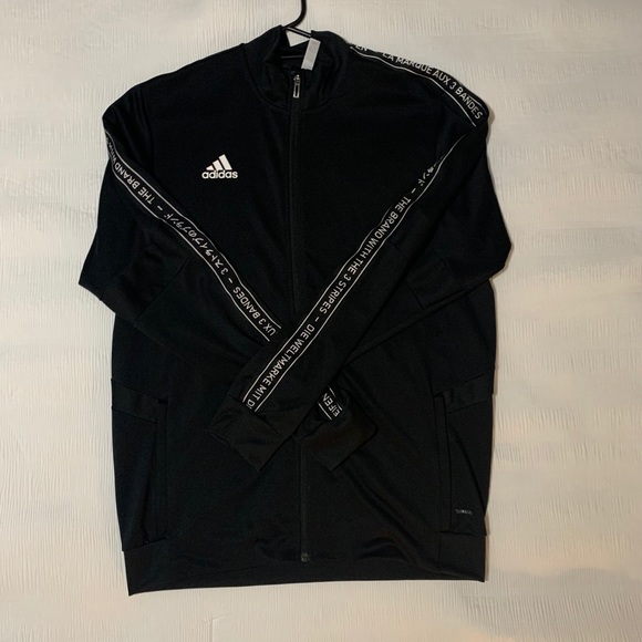 adidas men's tiro 19 tape training jacket